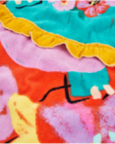 Asciugamano poncho da bambina in maglia con cappuccio