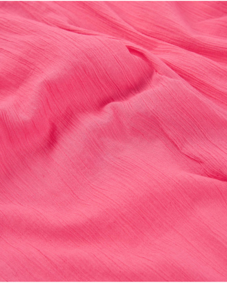 Pantaloni da bambina in tessuto con vita elasticizzata