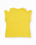 Completo da bambina in maglia con spalle scoperte