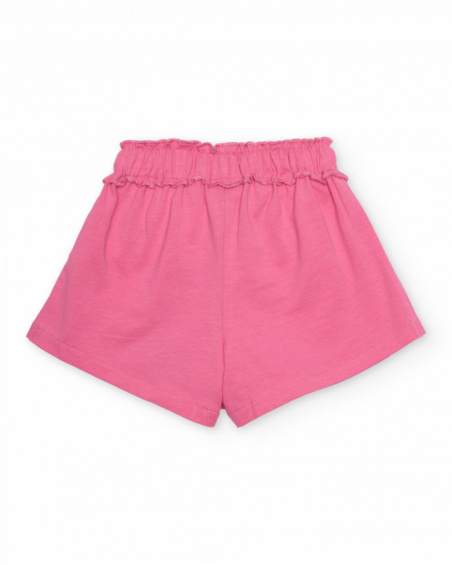 Completo da bambina in maglia con spalle scoperte