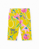 Completo da bambina in maglia con design floreale