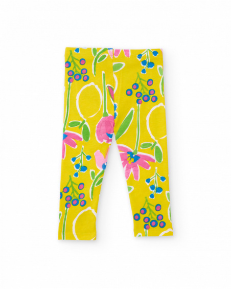 Leggings da bambina in maglia dallo stile allegro