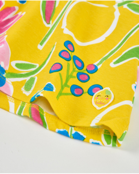 Vestito da bambina in maglia con colletto a petalo