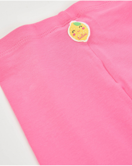 Leggings da bambina in maglia con elastici