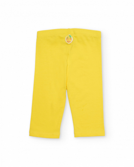 Leggings da bambina in maglia con vita elasticizzata