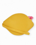 Borsa da bambina in tessuto a forma di limone