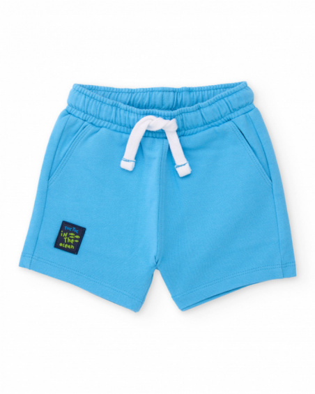 Bermuda da bambino in maglia con tasche anteriori