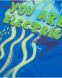 T-shirt da bambino in maglia con motivo di medusa