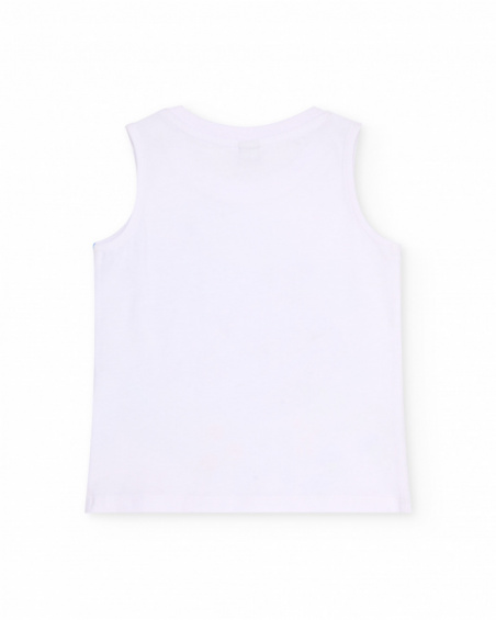 T-shirt da bambino in maglia con motivo di grande pesce