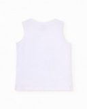 T-shirt da bambino in maglia con motivo di grande pesce