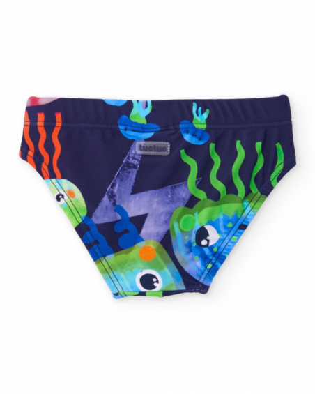 Costume da bagno da bambino in maglia d’ispirazione marina