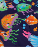 Vestito da bambina in maglia con profili a contrasto