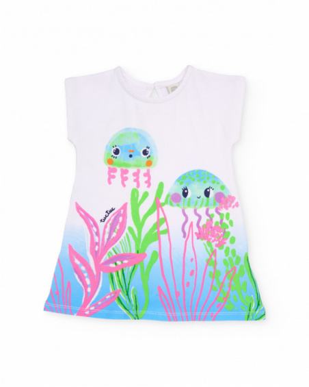 Vestito da bambina in maglia con chiusura sul retro