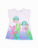 Vestito da bambina in maglia con chiusura sul retro