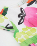 Vestito da bambina in tessuto con motivo di frutta