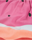 Vestito da bambina in maglia con spalline incrociate sul retro