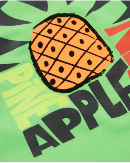 T-shirt da bambino in maglia con chiusura sulla spalla