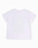 Completo da bambino in maglia con grande stampa frontale