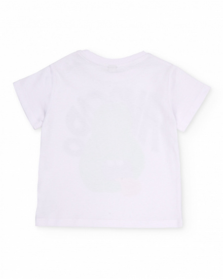 T-shirt da bambino in maglia con motivo avocado