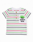 T-shirt da bambino in maglia a righe