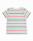 T-shirt da bambino in maglia a righe