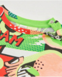 T-shirt da bambino in maglia con stampa fumetto