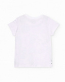 T-shirt da bambino in maglia in stile fumetto