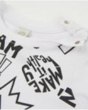 T-shirt da bambino in maglia in stile fumetto