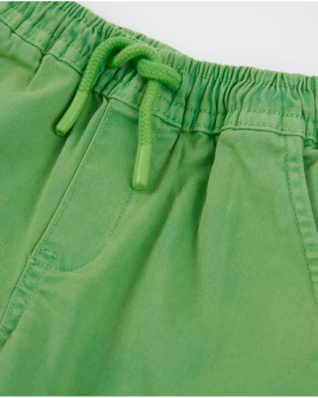 Pantaloni da bambino in tessuto in stile cargo