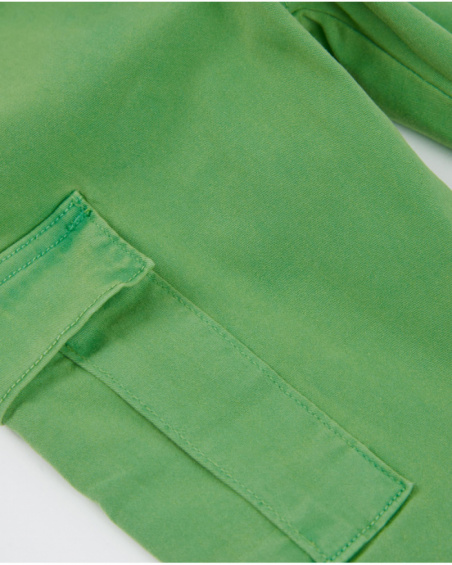 Pantaloni da bambino in tessuto in stile cargo