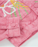 Giacca da bambina in tessuto in denim morbido