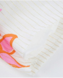 Vestito da bambina in tessuto con pannello a punto smock