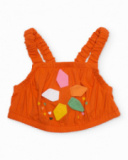 Top da bambina in maglia con dettagli in rilievo