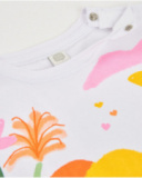 Vestito da bambina in maglia con vita arricciata