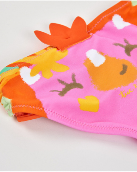 Culottina da bambina in maglia con decorazioni in rilievo