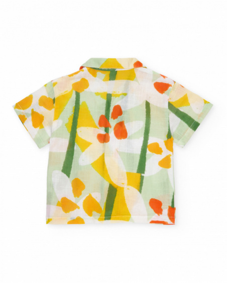 Camicia da bambino in tessuto e tessuto traspirante