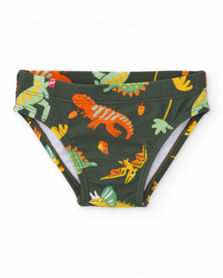 Costume da bagno da bambino in maglia e tessuto elasticizzato