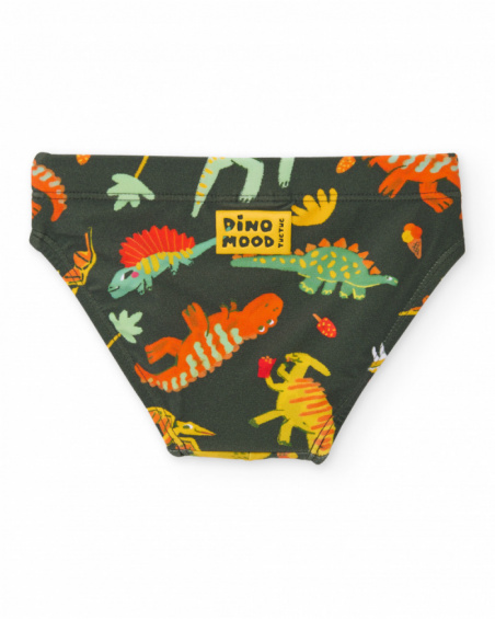 Costume da bagno da bambino in maglia e tessuto elasticizzato