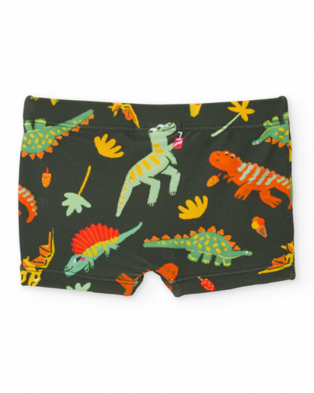 Costume da bagno da bambino in maglia con stampa all-over