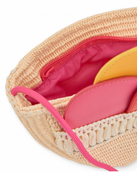 Borsa da bambina in tessuto a forma di cono