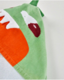 Asciugamano da bambino in maglia con cappuccio decorato