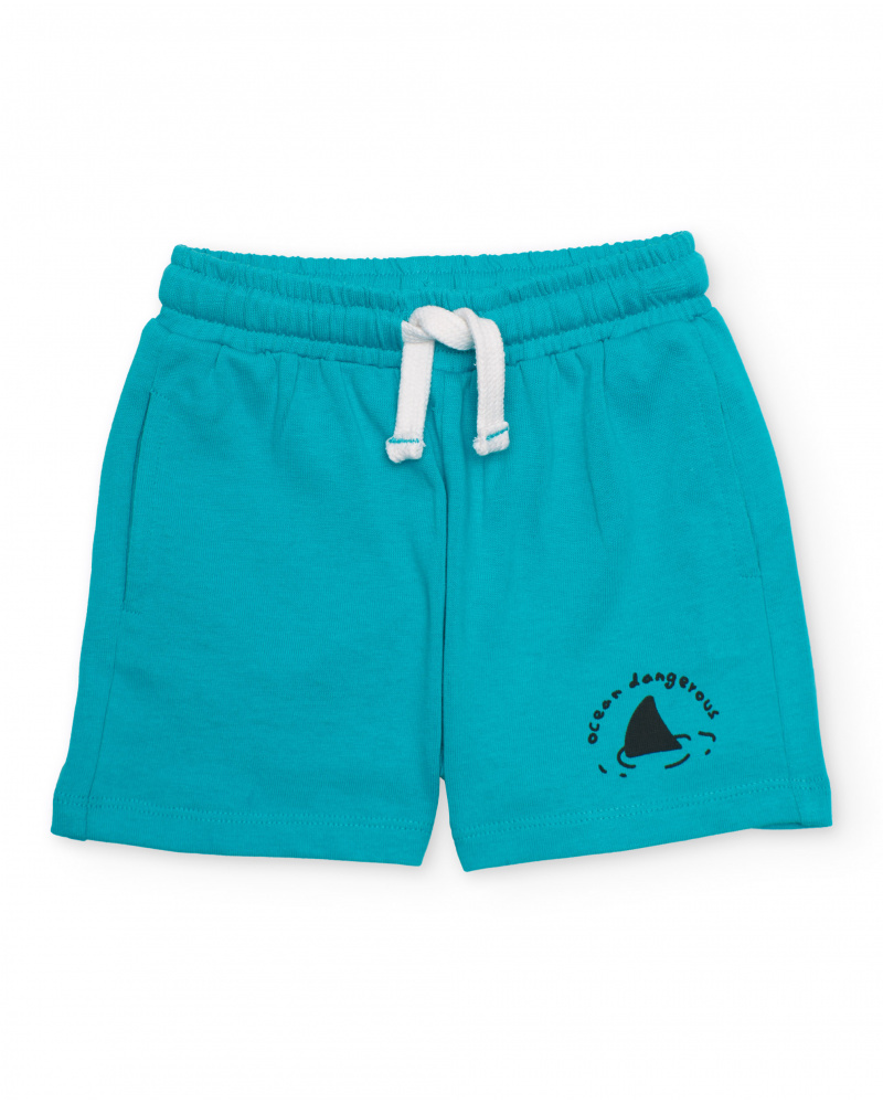 Bermuda in maglia da bambino con vita elasticizzata