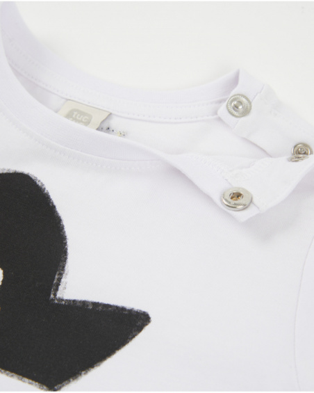 T-shirt in maglia da bambino d’ispirazione pirata