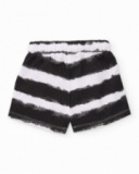 Bermuda in maglia da bambino a righe