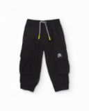 Pantaloni cargo da bambino in tessuto