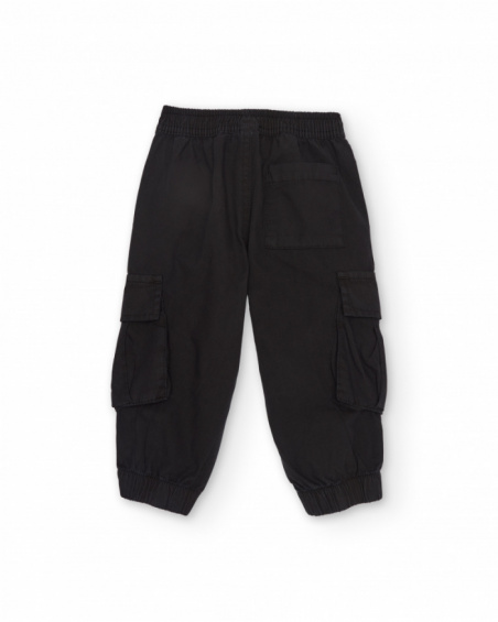Pantaloni cargo da bambino in tessuto
