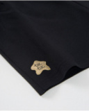 Shorts in maglia da bambina con finiture ondulate