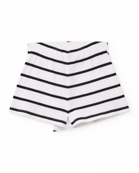 Completo da bambina in maglia con motivo floreale