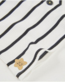 Gonna-pantalone in maglia da bambina con design asimmetrico