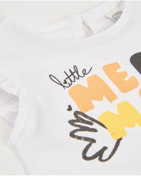 Vestito in maglia da bambina con righe verticali